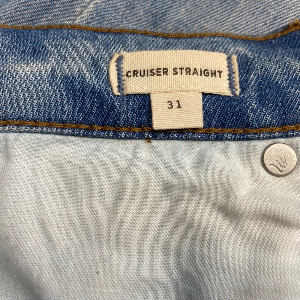 Madewell Straight Leg Jeans Cruiser Reconstructed Edition 31 Travis Wash  Jeans - Picture 6 of 16